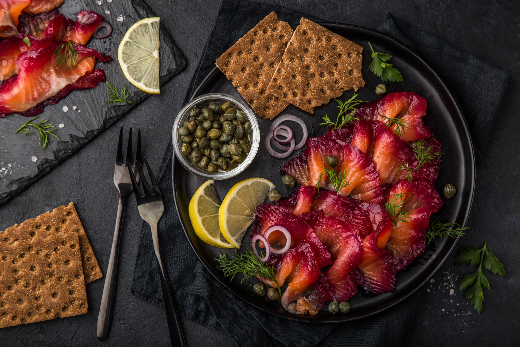 Saumon Gravlax aux Betteraves maison