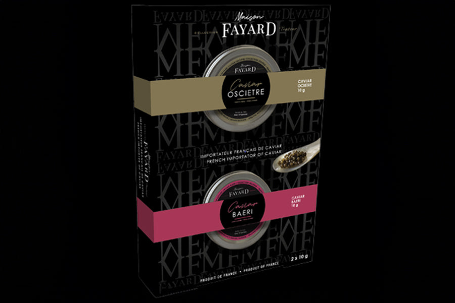 Duo of Caviar Oscietra & Baeri Maison Fayard - 2 x 10 gr