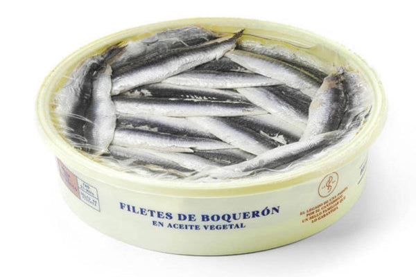 Filets d'anchois blancs dans l'huile Pujado Solano